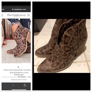 Leopard booties